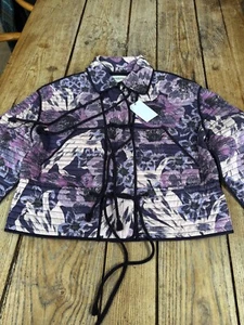NEW! ISABEL MARANT "Haines" Purple Quilted Cotton Lightweight JACKET 34 XS - Picture 1 of 8