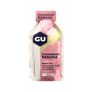 GU Energy Gel Strawberry Banana Pack of 24 Sports Nutrition for Athletes - Picture 1 of 11
