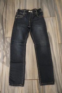 Gap Pull-on Stretch Slim Dark Blue Wash Denim Jeans Boy Kid Size L Large NWOT - Picture 1 of 3