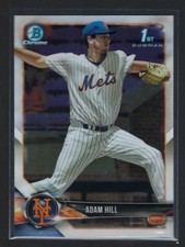 2018 Bowman Chrome Draft #BDC154  ADAM HILL   METS