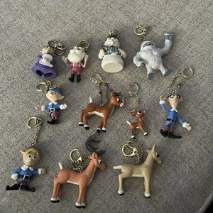 Misfit Island Keychain 11 Pc Set Rudolf Santa Christmas - Picture 1 of 1
