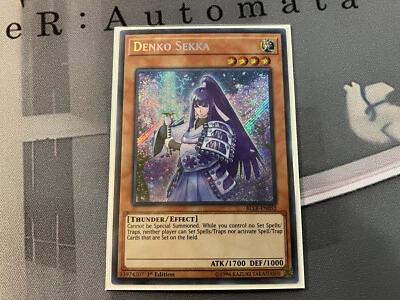 Yu-Gi-Oh! TCG Denko Sekka Battles of Legend BLLR-EN052 1st ED Secret Rare - Image 1 of 2