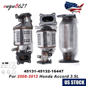 For 2008-2012 Honda Accord 3.5L Catalytic Converters (Complete set ) - Picture 1 of 12