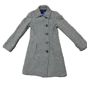 BURBERRY LONDON BLUE LABEL Wool Coat Pea Coat Gray Women's Size 38/US:S - Picture 1 of 10