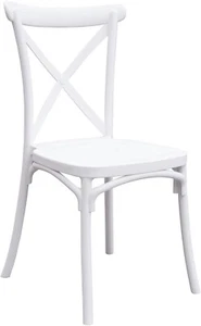 SEDIA POLIPROPILENE BAR RISTORANTE CUCINA SEDIE INTERNO ESTERNO BIANCO CROSS 412 - Imagen 1 de 2