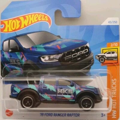 Hot Wheels '19 Ford Ranger Raptor HW Hot Trucks 2/10 2024 43/250 HTD05-N521 HKS - Imagen 1 de 4