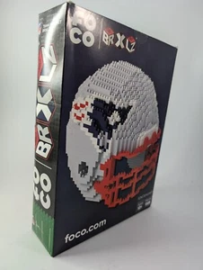 FOCO New England Patriots 3D Helmet BRZLX Construction Toy POP0619-0001 - Picture 1 of 18