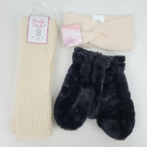 Nuevo Lote Mitones Mujer Sauce y Rubí, Envoltura para la Cabeza Calentador de Orejas y Bufanda Simplemente Pétalos - Imagen 1 de 8