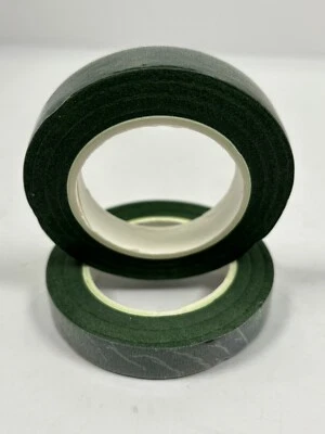 Cinta de envolver autoadhesiva de flores artificiales ramo floral tallo cinta verde Foto 1 de 3