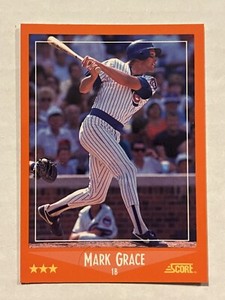 1988 Score Traded Glossy MARK GRACE RC #80 Rookie Card Chicago Cubs Rare