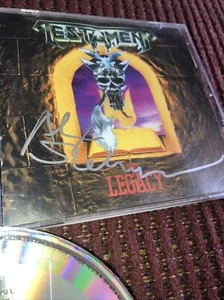 Testament -The Legacy(1987 used CD)Guitarist Alex Skolnick Autographed Insert - Picture 1 of 7
