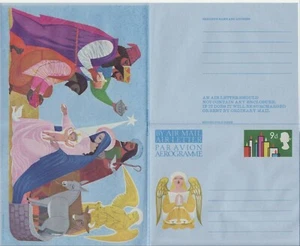 GB Stamps Aerogram / Air Letter APS12 - 9d Christmas, angel, nativity, King 1967 - Picture 1 of 2