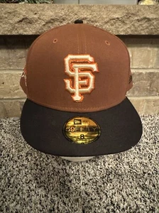 San Francisco Giants New Era  50 Year Anniversary 59FIFTY Fitted - Brown - 8 - Picture 1 of 13