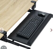 Topsky Adjustable Keyboard Tray Under Desk Pull Out Keyboard Mouse Tray