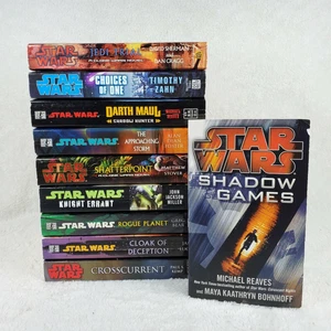 Star Wars Book Lot Set of 10 Paperbacks, Shadow Games, Knight Errant & More - Picture 1 of 5