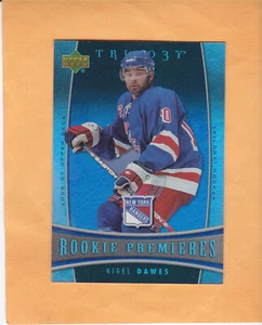 2006-07 TRILOGY NIGEL DAWES SP 999 ROOKIE PREMIERES #138 NEW YORK RANGERS NM-MT - Picture 1 of 2