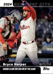 2025 Topps 2024 Greatest Hits #GH-3 - Bryce Harper - Picture 1 of 2