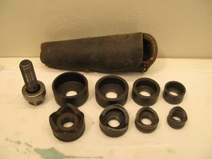 Juego de ponches vintage Greenlee No.735BB Knockout en bolsa - Imagen 1 de 21