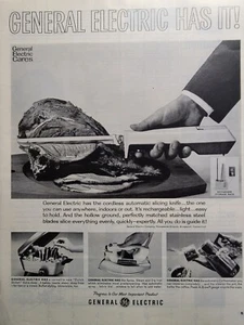 Anuncio impreso vintage GE General Electric pequeños electrodomésticos aparatos de cocina inalámbricos - Imagen 1 de 4