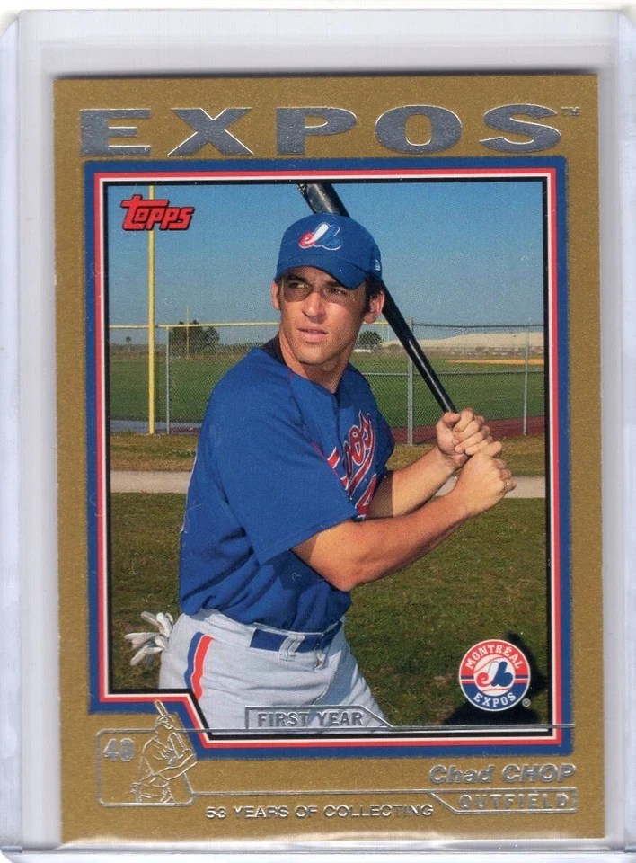 CHAD CHOP 2004 Topps Traded GOLD ROOKIE CARD #210/2004 - EXPOS - Image 1 of 1