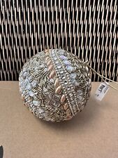 Christmas tree decoration. ball decorated with beads and sequins. 3.5" Pier1