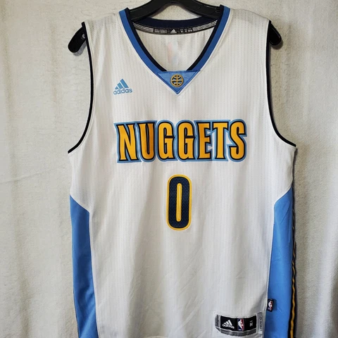 Adidas Mens Swingman Denver Nuggets Emmanuel Mudiay Jersey Size Medium +2 Length Cover