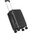 21" valise de transport bagage hardside spinner voyage léger noir 4 roues 