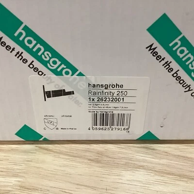 Hansgrohe 26232001 250 3-Jet Multi Function RainFall Shower Head-Chrome - Image 1 of 4