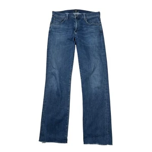 Citizens of Humanity COH Sid Regular Straight Frayed Hem Jeans Dark Wash 34x31 - Picture 1 of 10