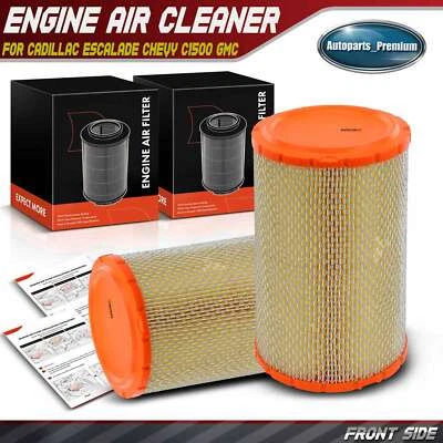 2x Filtro de aire del motor para Cadillac Escalade Chevrolet C1500 Tahoe GMC K3500 Yukon Foto 1 de 4