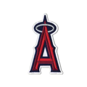 Los Angeles Angels of Anaheim 'A' Silver Halo Jersey Sleeve Patch - Picture 1 of 1