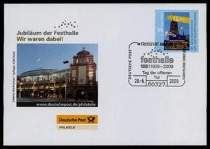 BRD GEDENK-BRIEF 2009 FRANKFURT FESTHALLE AUFLAGE NUR 2500 STÜCK!! ii38 - Imagen 1 de 2