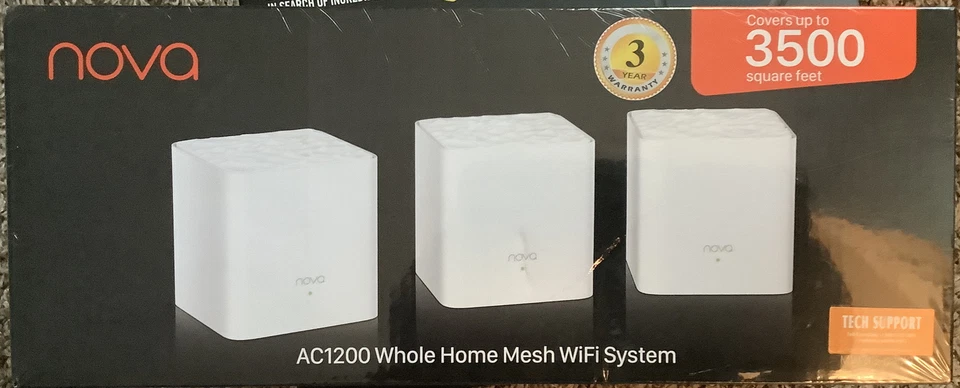 Nova Mesh Wifi System mw3up To 3500 Sq.ft. Whole Home Coverage Wifi Router  - Image 1 of 4