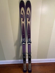 Elan SCX PC 152cm Purple Parabolic All Mountain Skis With Tyrolia Ski Bindings - Picture 1 of 12