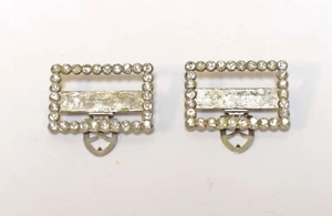 VINTAGE Rhinestone Dress Clips - Picture 1 of 3