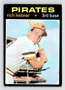 1971 Topps Card, #212 Rich Hebner, Pittsburgh Pirates - Picture 1 of 3