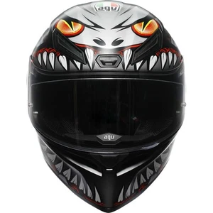 AGV Helmets K1 S Helmet - Lyzard - Matte Black/Gray/Red - Large 2118394003-044-L - Picture 1 of 9