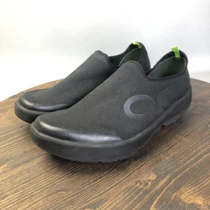 Zapatos bajos OOFOS OOmg para hombre talla 14 negros sin cordones recuperación espuma cómoda caminar - Imagen 1 de 10