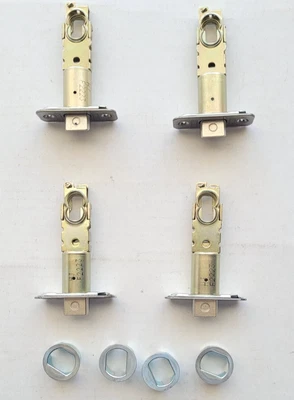 Lote de 4 cerraduras de pestillo de repuesto Schlage para puerta de privacidad de paso níquel satinado Foto 1 de 3