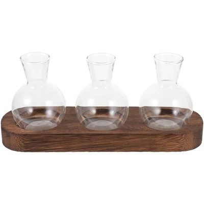  Blumenvase Glas Übertopf Hydroponische Pflanzen Desktop Blumenhalter - Bild 1 von 4