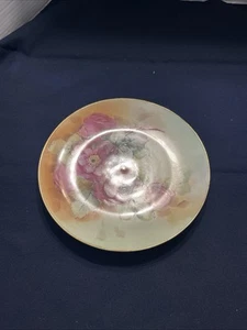 ANTICO Piatto Baviera 9" Rosese dipinto a mano - Bellissimo - Foto 1 di 4