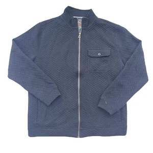 Chaqueta Original Impermeable Vintage Para Hombre Cremallera Waffle Negra Talla Grande - Imagen 1 de 10
