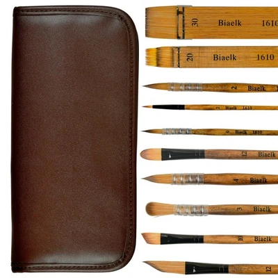 Professional Watercolor Brushes,10PCS Variety Travel Watercolor Paint Profess... - Image 1 of 4