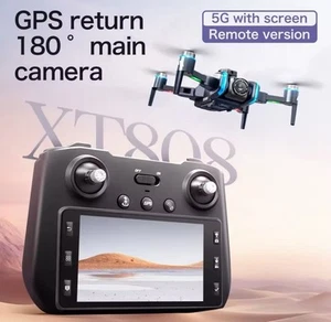 8K HD Drone Dual Camera WIFI FPV GPS Foldable Selfie RC Quadcopter XT808 Toys - Photo 1/10