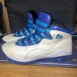 Nike Air Jordan 10 Retro Charlotte Hornets 2016 310805-107 Talla 6Y - Imagen 1 de 10
