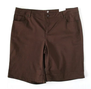 Liz Claiborne Woman's Brown Bermuda Shorts Size 16 - Picture 1 of 7