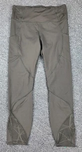 Lululemon Rare Mesh Seethrough Design Leggings Black Size 8 - Picture 1 of 9