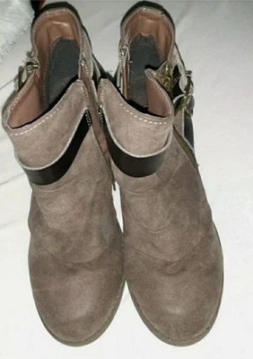 Maurices Size 10M Tan Wedge Booties - Image 1 of 4