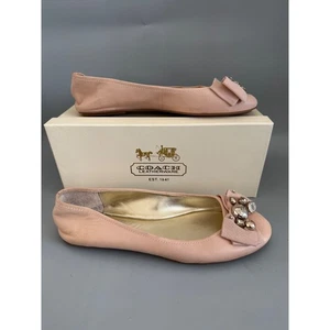 Coach Ballet Pisos Lexi Suave Cuero Napa Desnudo Rosa Talla 9.5 Femenino - Imagen 1 de 8