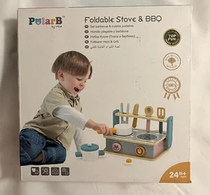 PolarB - Wood Toy Foldable Stove & BBQ - Picture 1 of 2
